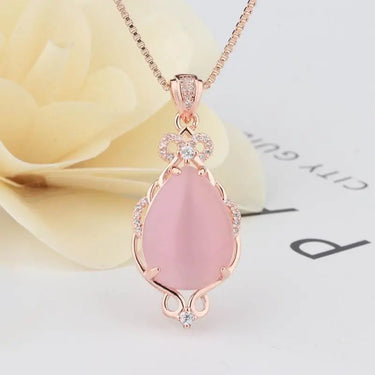 Delicate Rose Quartz Necklace-Your Soul Place
